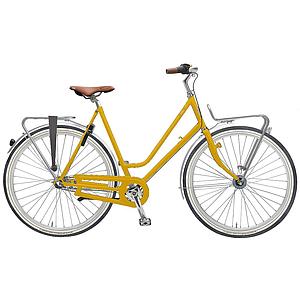 Road Rebel Yellow – Retro fiets met 3 versnellingen – Framehoogte Large
