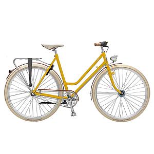 Vigour Rebel Yellow – Retro sporty city bike with 3-speed – Medium framesize