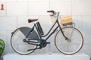 Road Matt Black E-bike – Electric ladies city bike with Pendix system – Small framesize