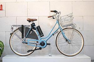 Road Vintage Blue E-bike – Electric ladies city bike with Pendix system – Small framesize