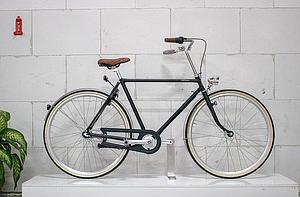 Road Matt Black – Classic men's city bike 3-speed with dynamo lights – Extra small framesize